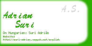 adrian suri business card